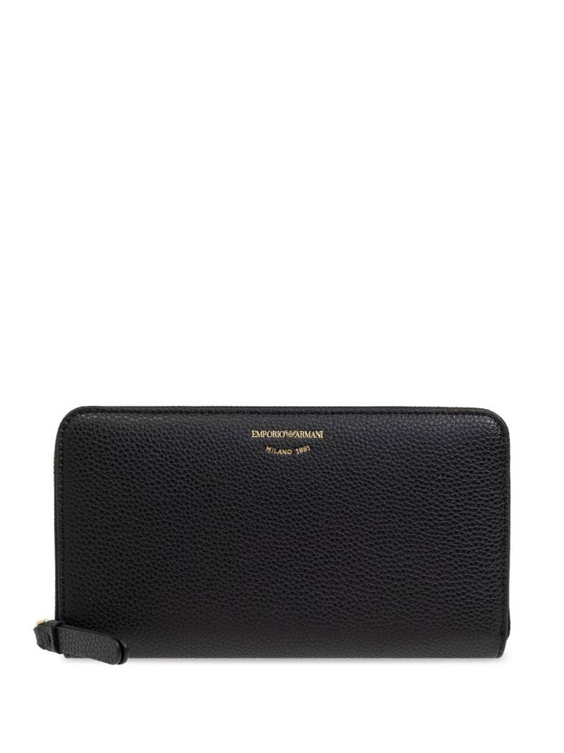 Emporio Armani embossed-logo wallet - Black von Emporio Armani