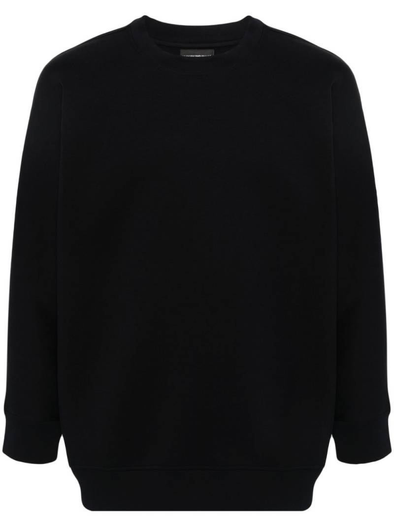 Emporio Armani embroidered-logo sweatshirt - Blue von Emporio Armani