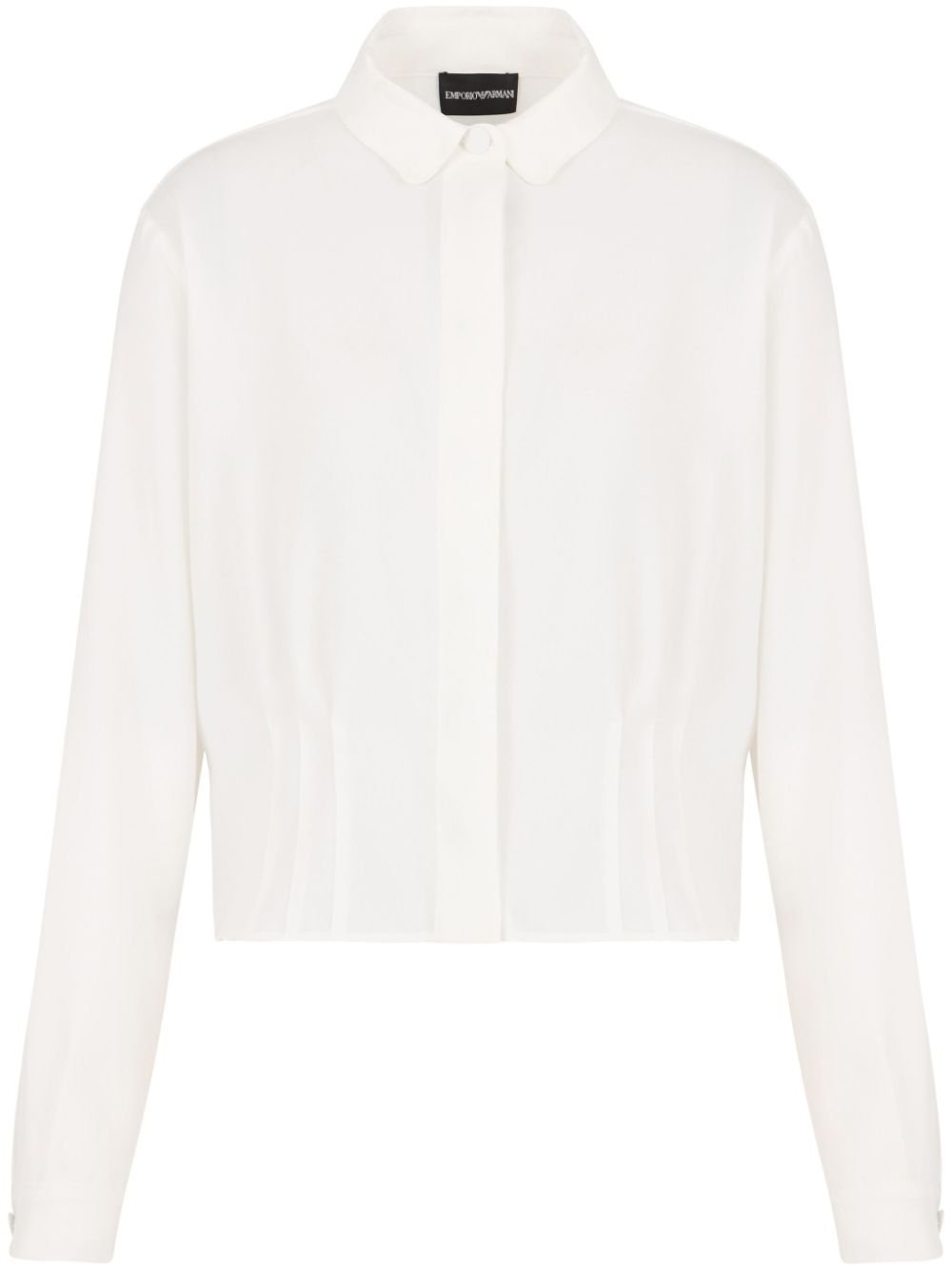 Emporio Armani fitted-waist club-collar shirt - White von Emporio Armani