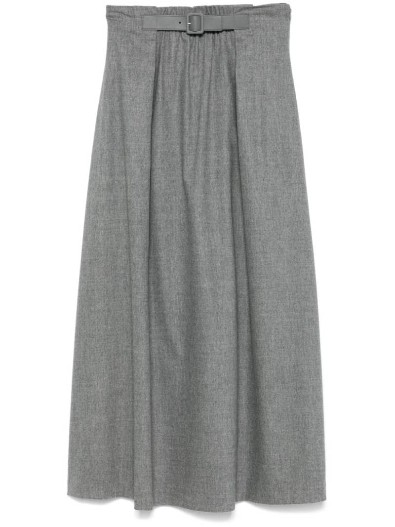 Emporio Armani flannel maxi skirt - Grey von Emporio Armani