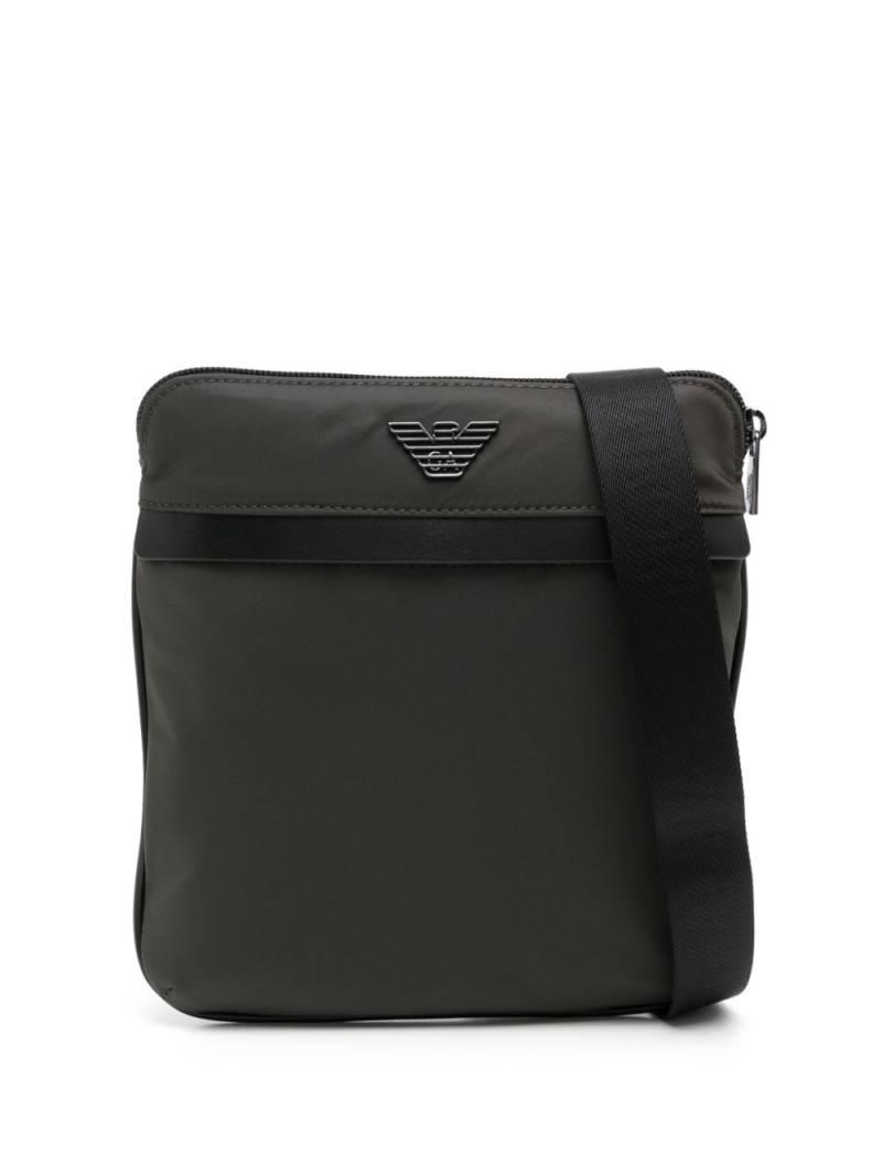 Emporio Armani flat messenger bag - Black von Emporio Armani