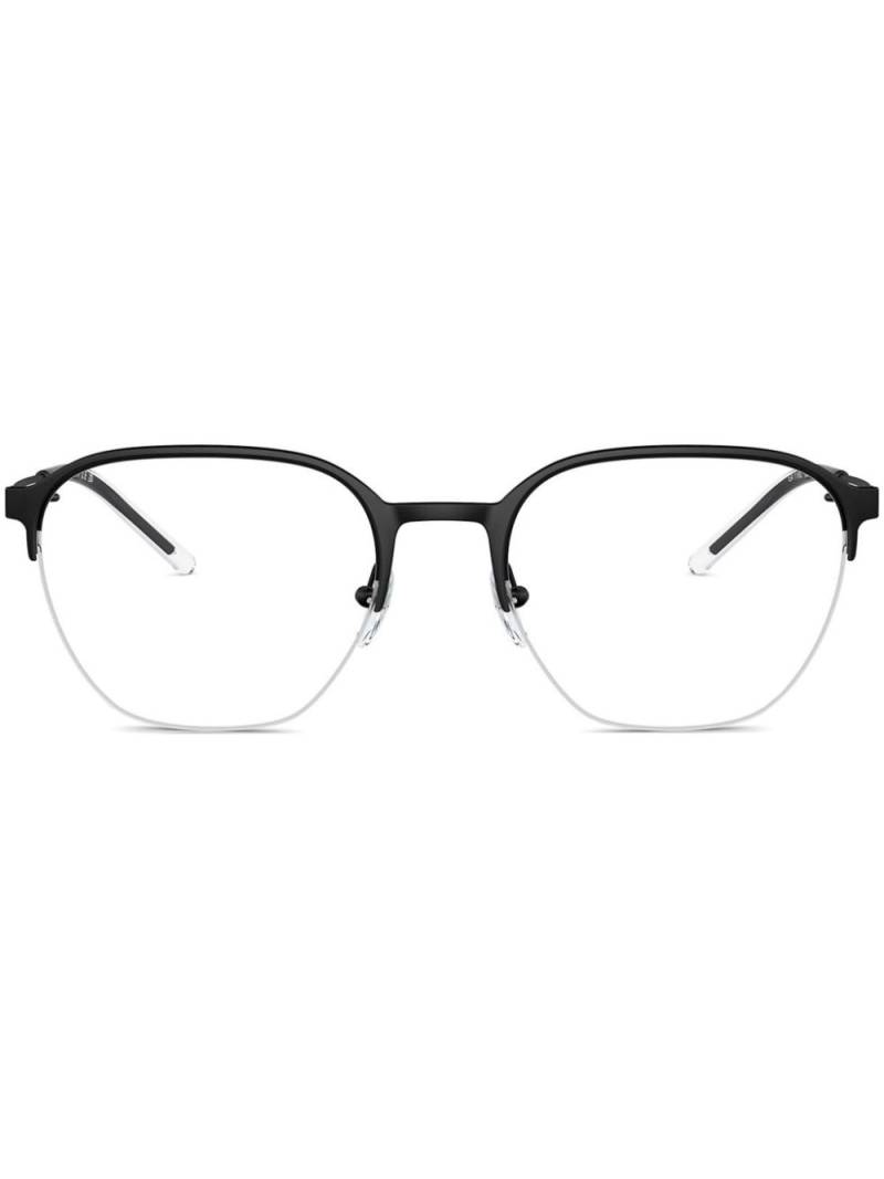 Emporio Armani geometric-frame glasses - Black von Emporio Armani