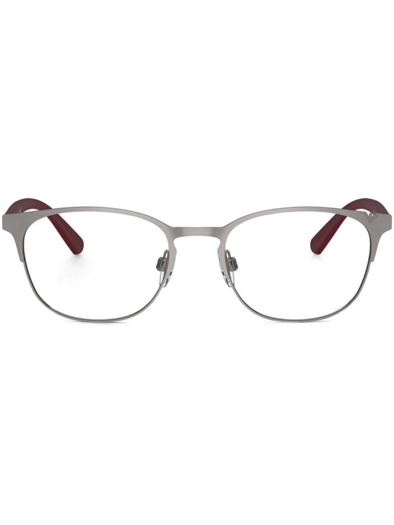 Emporio Armani geometric-frame glasses - Grey von Emporio Armani