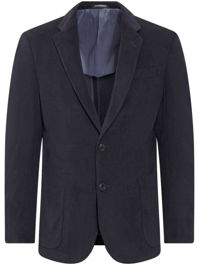 Emporio Armani herringbone blazer - Grey von Emporio Armani