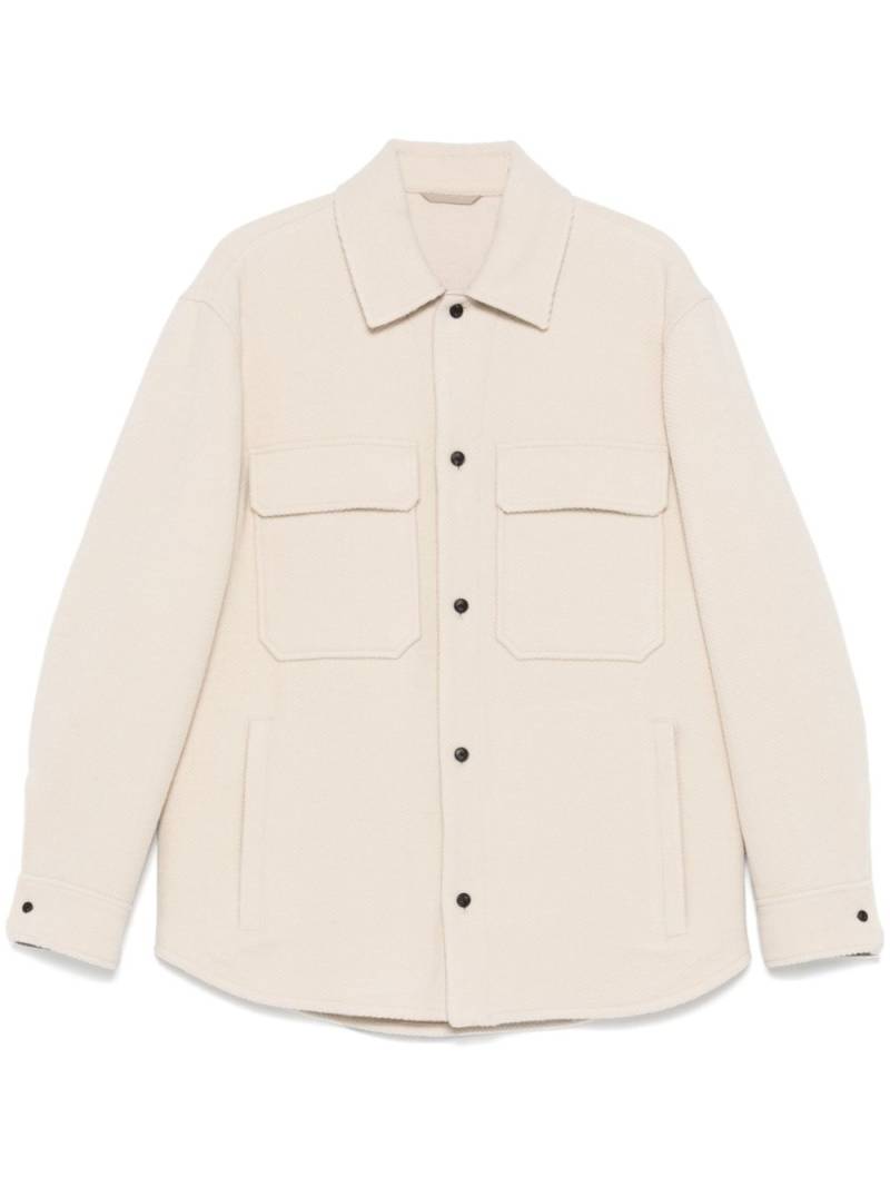 Emporio Armani herringbone jacket - Neutrals von Emporio Armani