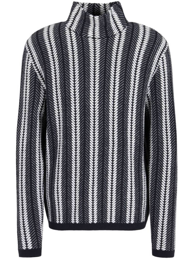 Emporio Armani high-neck sweater - Blue von Emporio Armani