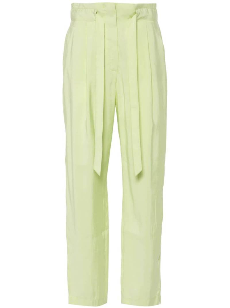 Emporio Armani high-waist tapered trousers - Green von Emporio Armani