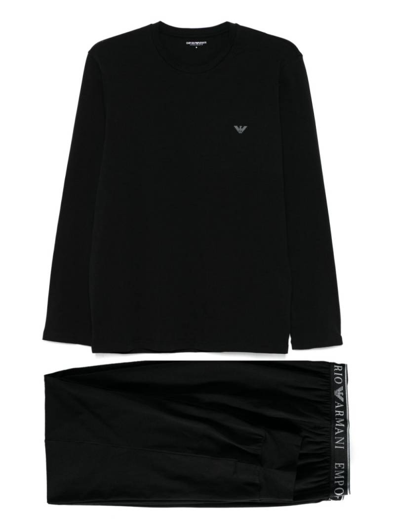 Emporio Armani jersey pyjama set - Black von Emporio Armani