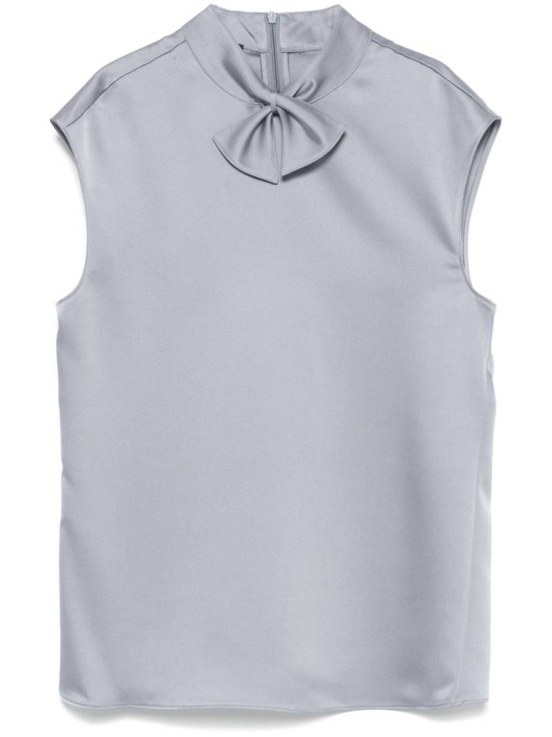 Emporio Armani knot-detail top - Grey von Emporio Armani