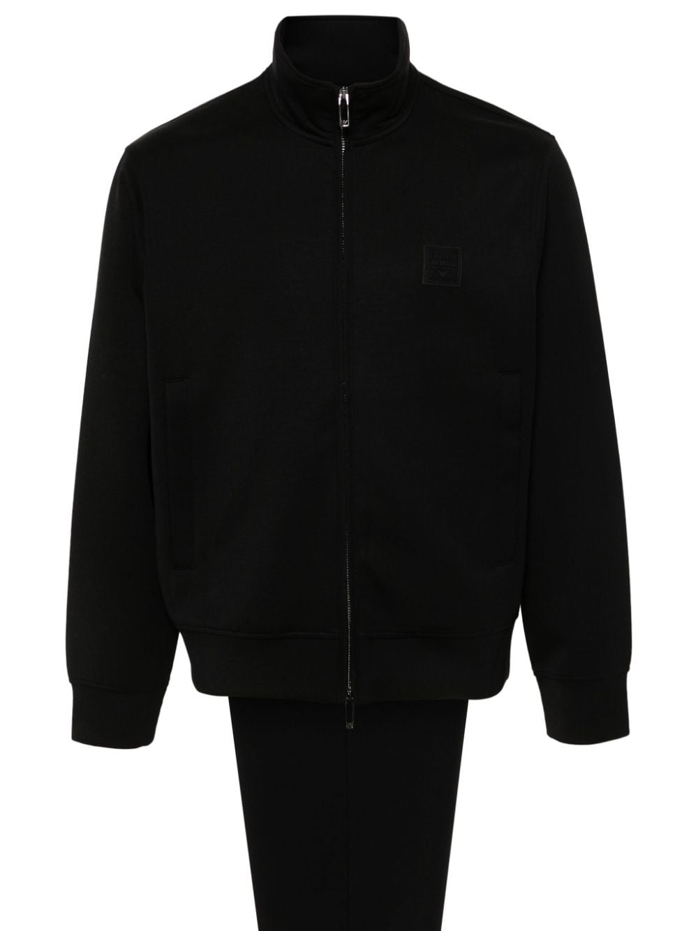 Emporio Armani logo-appliqué tracksuit - Black von Emporio Armani