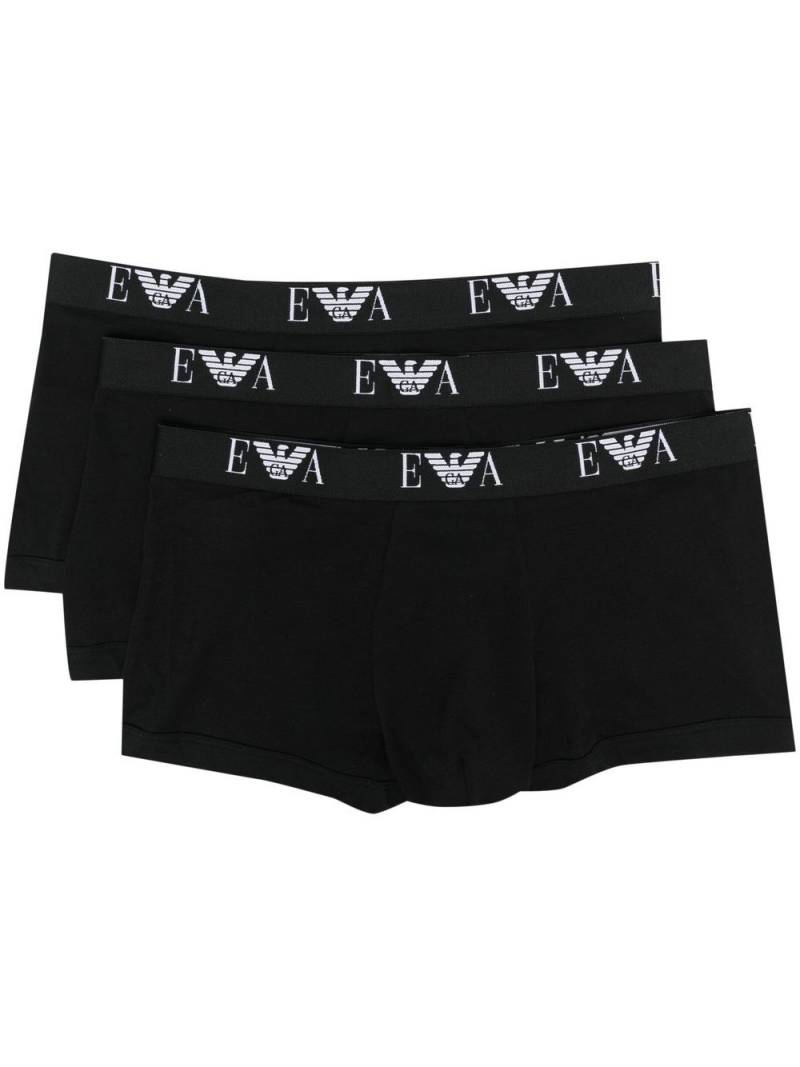 Emporio Armani logo-band boxers - Black von Emporio Armani