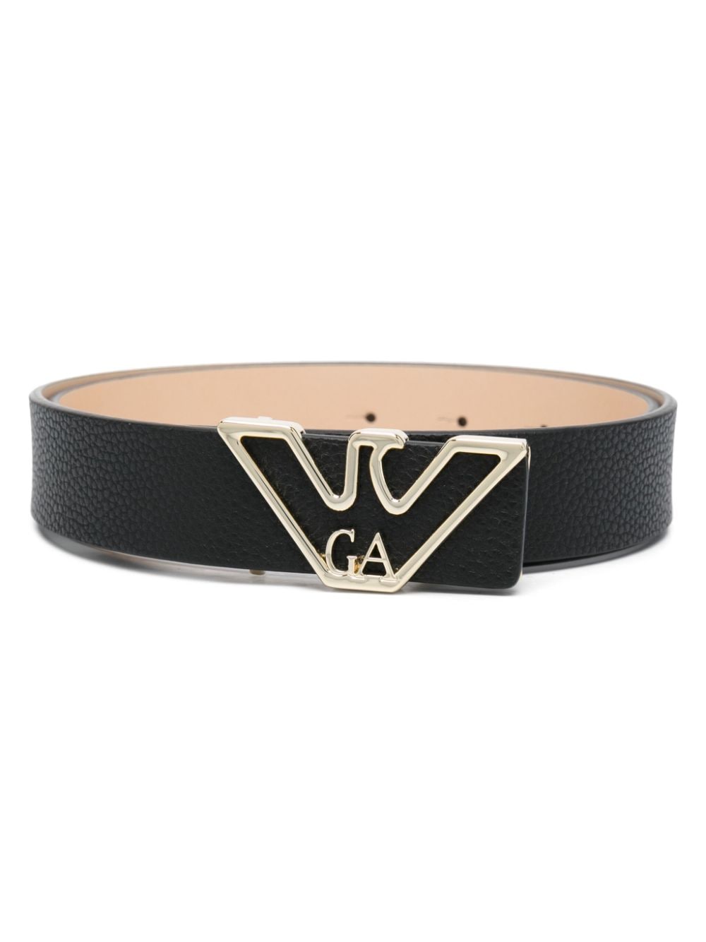 Emporio Armani logo-buckle belt - Black von Emporio Armani