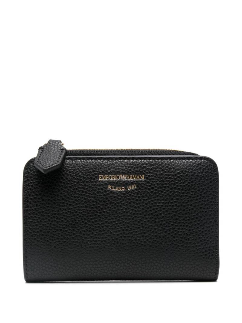 Emporio Armani logo-debossed wallet - Black von Emporio Armani