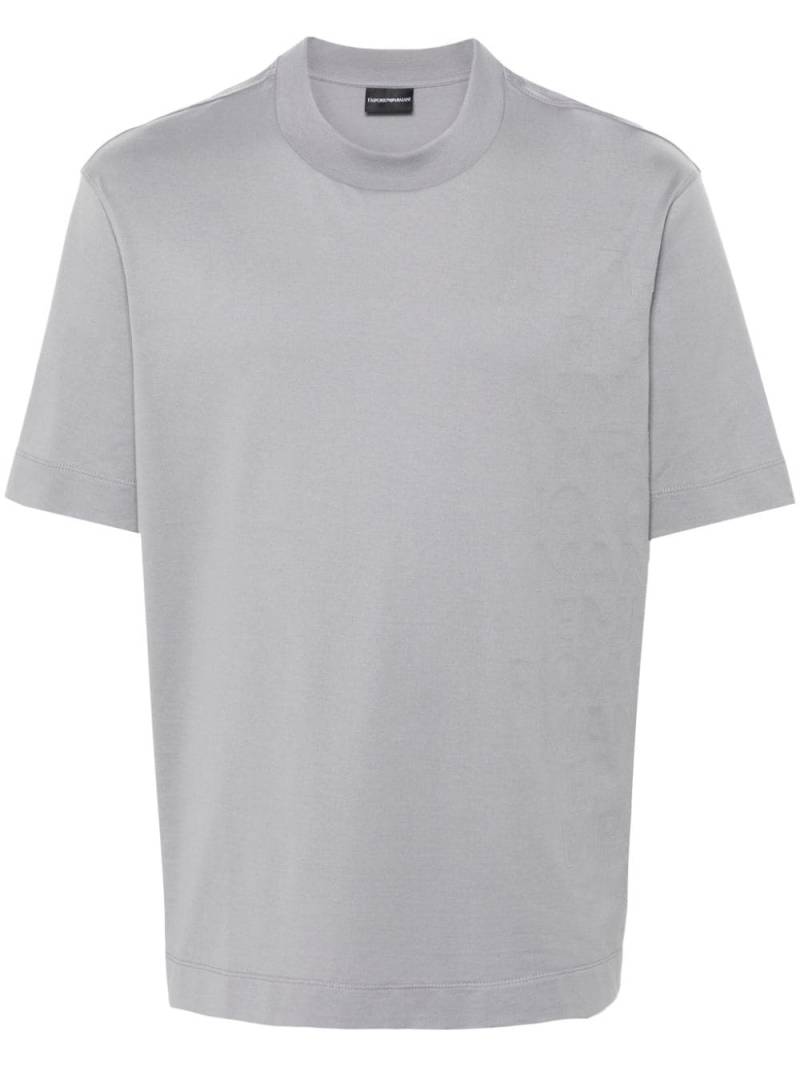 Emporio Armani logo-patch T-shirt - Grey von Emporio Armani