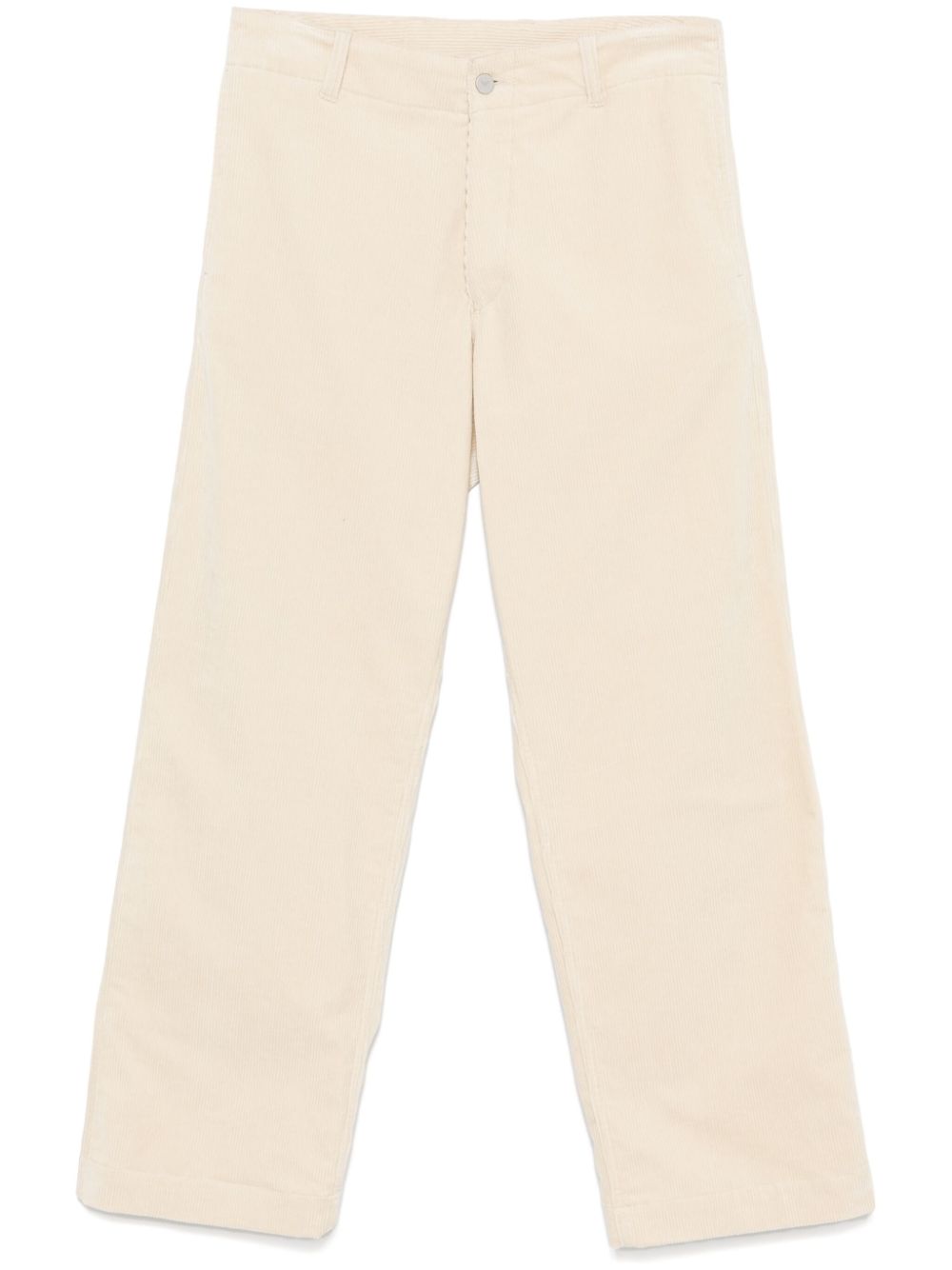 Emporio Armani logo-patch trousers - Neutrals von Emporio Armani