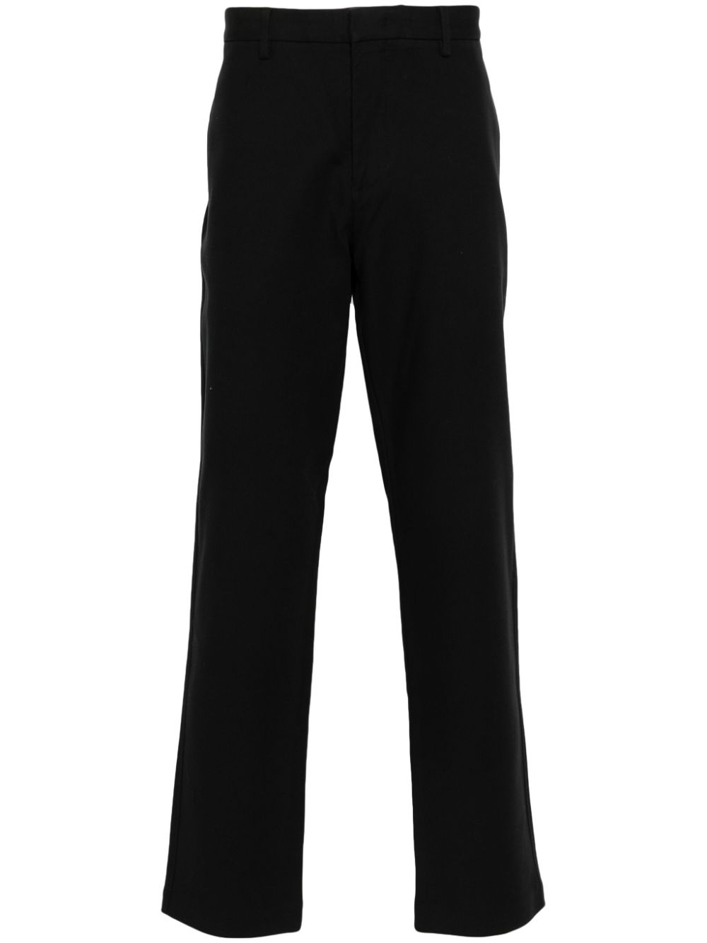 Emporio Armani logo-plaque trousers - Black von Emporio Armani