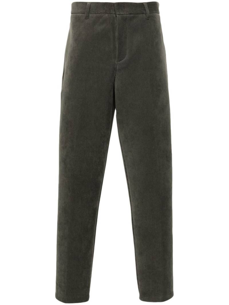 Emporio Armani logo-plaque trousers - Green von Emporio Armani