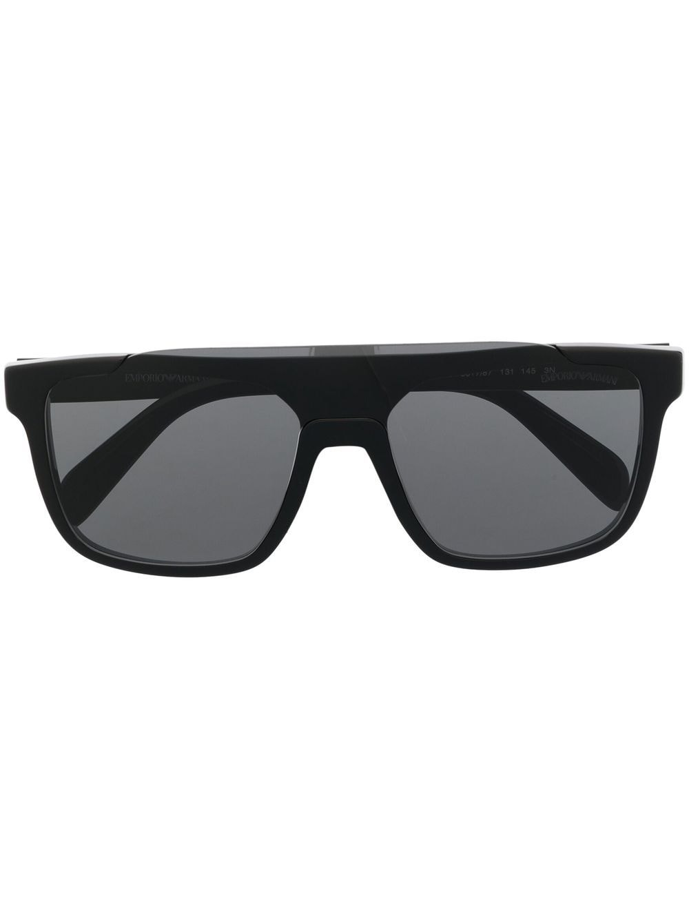 Emporio Armani logo-print D-frame sunglasses - Black von Emporio Armani