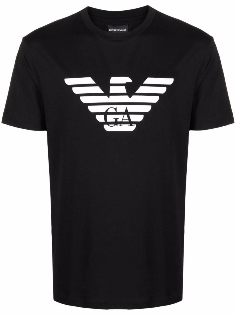 Emporio Armani logo-print T-shirt - Black von Emporio Armani