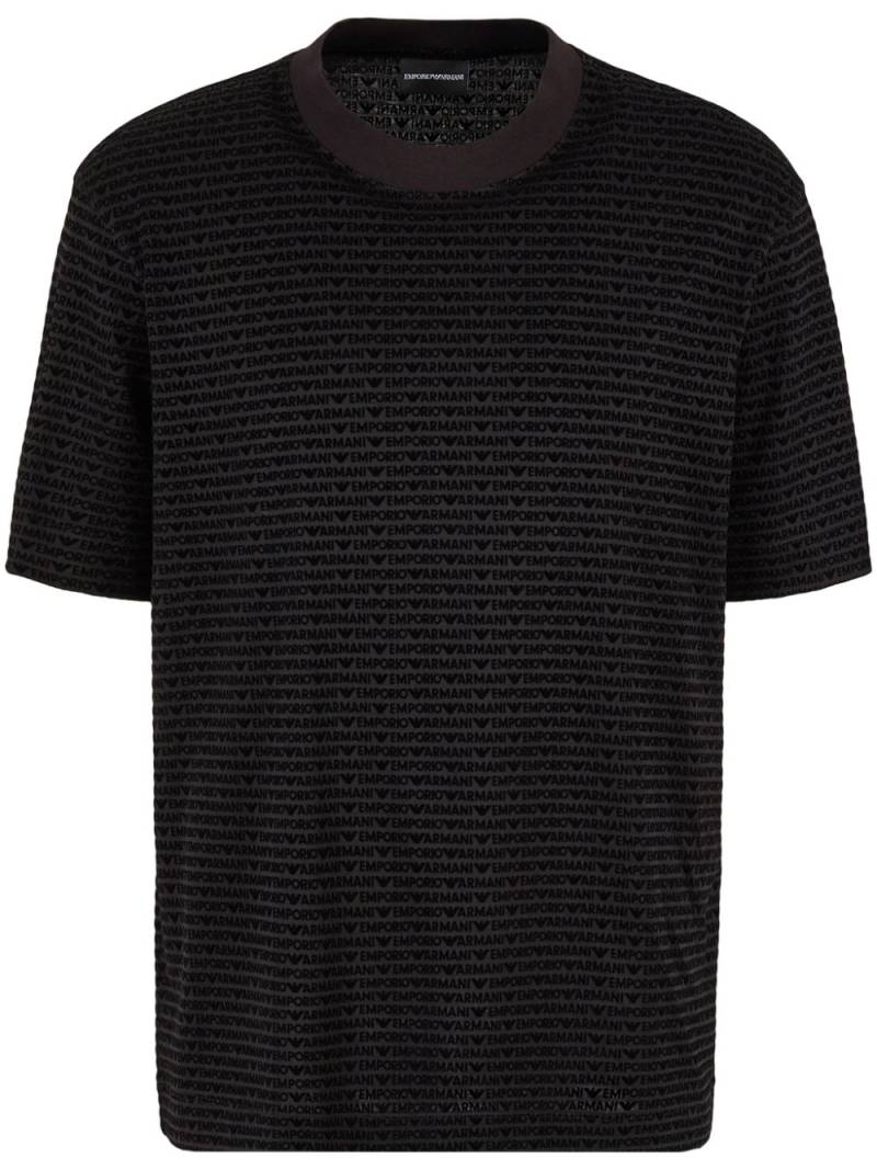 Emporio Armani logo-print T-shirt - Black von Emporio Armani