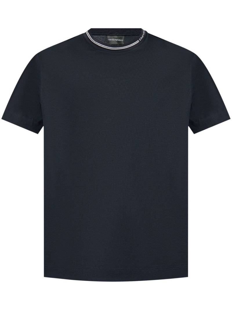 Emporio Armani logo-print T-shirt - Blue von Emporio Armani