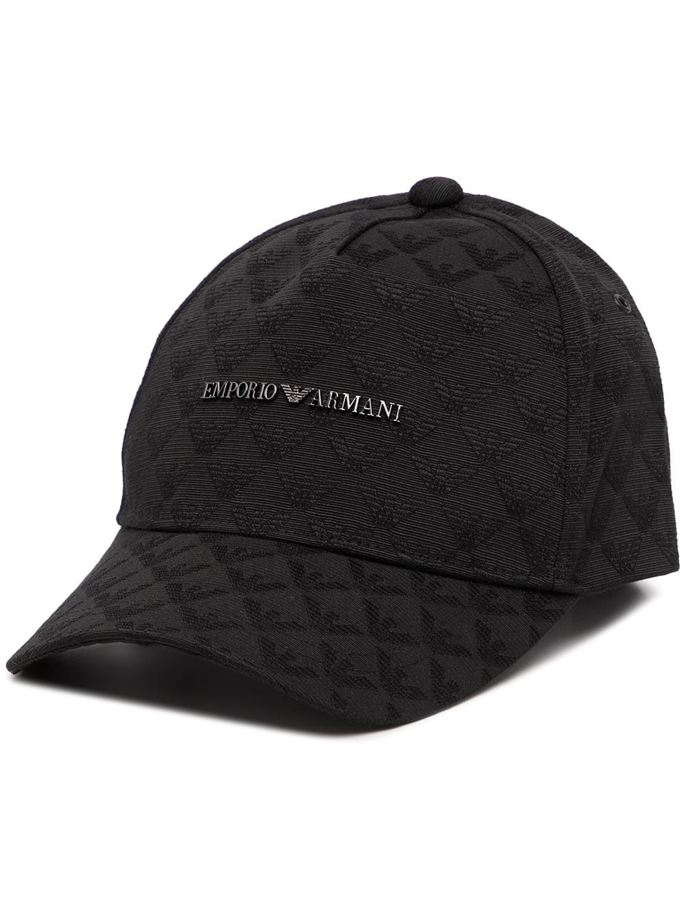 Emporio Armani logo print cap - Black von Emporio Armani