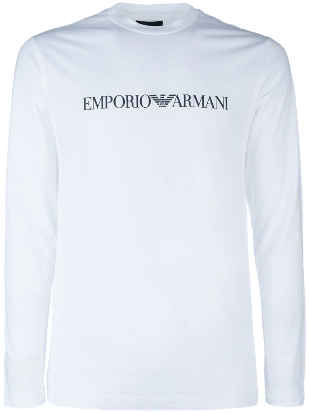 Emporio Armani logo-print cotton T-shirt - White von Emporio Armani