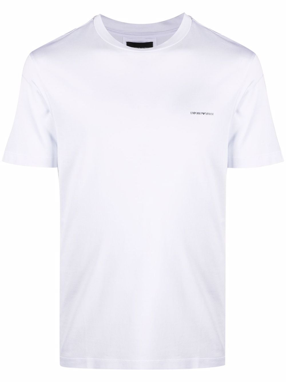 Emporio Armani logo-print crewneck T-shirt - White von Emporio Armani