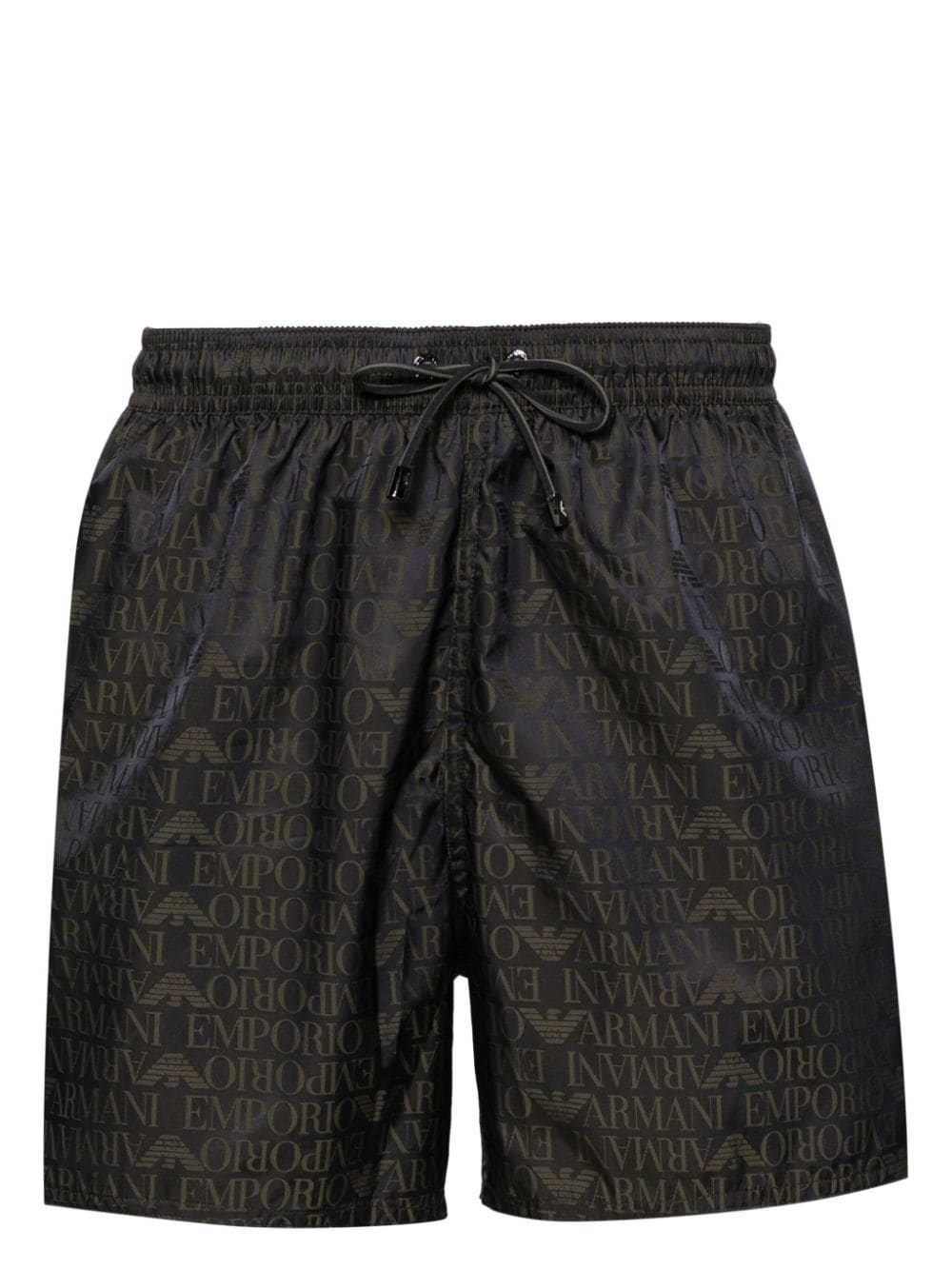 Emporio Armani logo-print swim shorts - Black von Emporio Armani