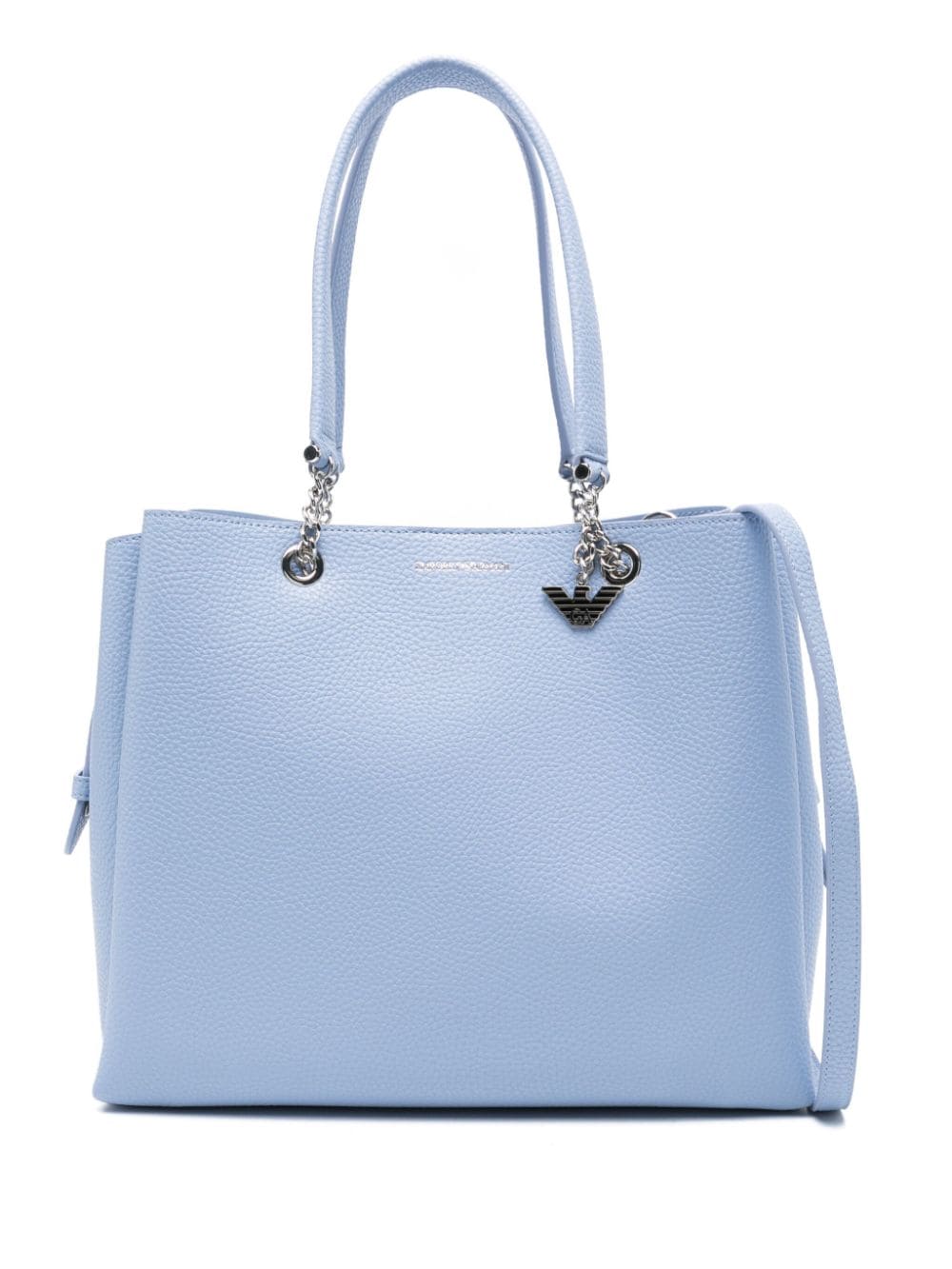 Emporio Armani logo-stamp tote bag - Blue von Emporio Armani