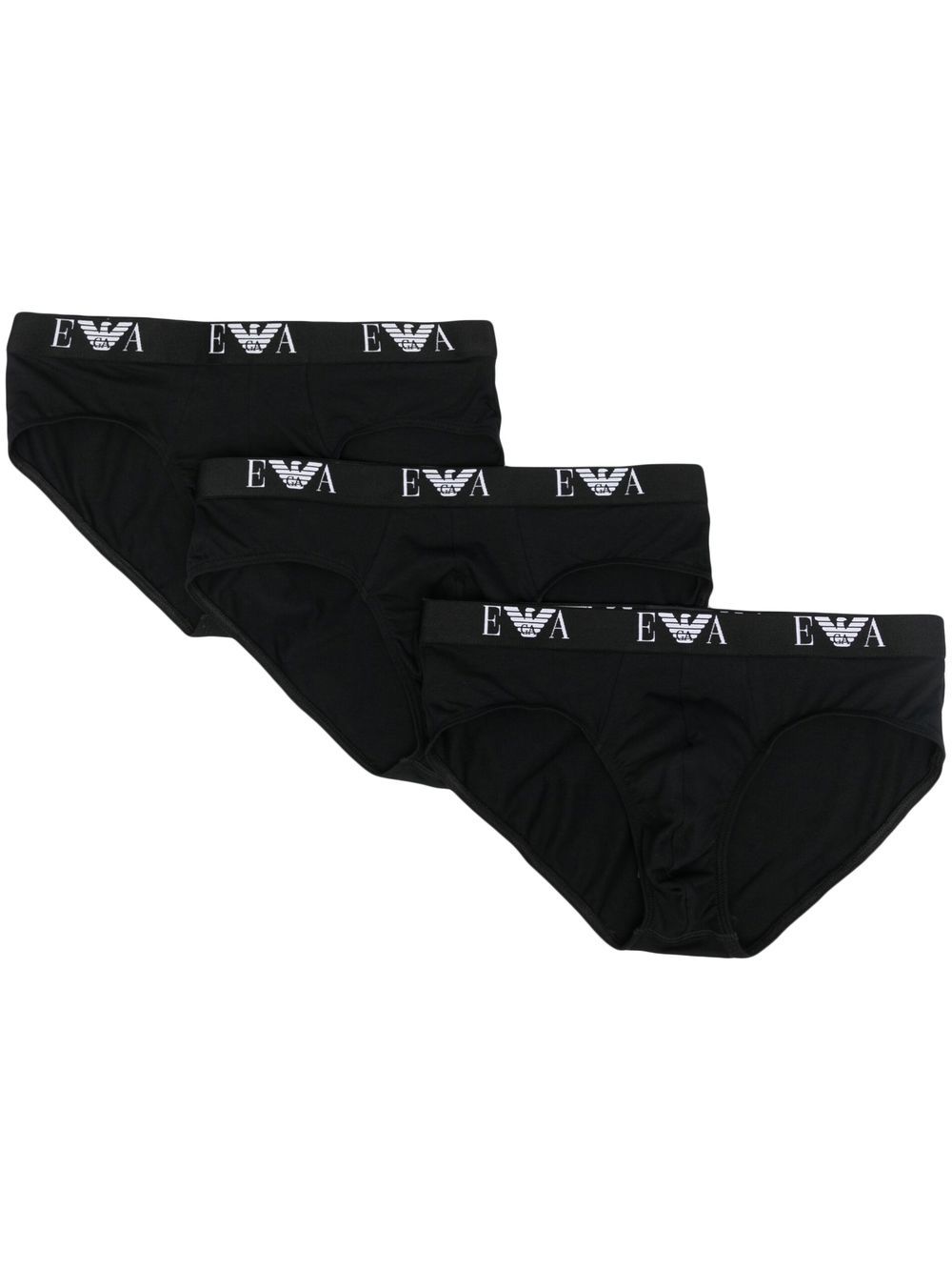 Emporio Armani logo-waistband boxer pack - Black von Emporio Armani