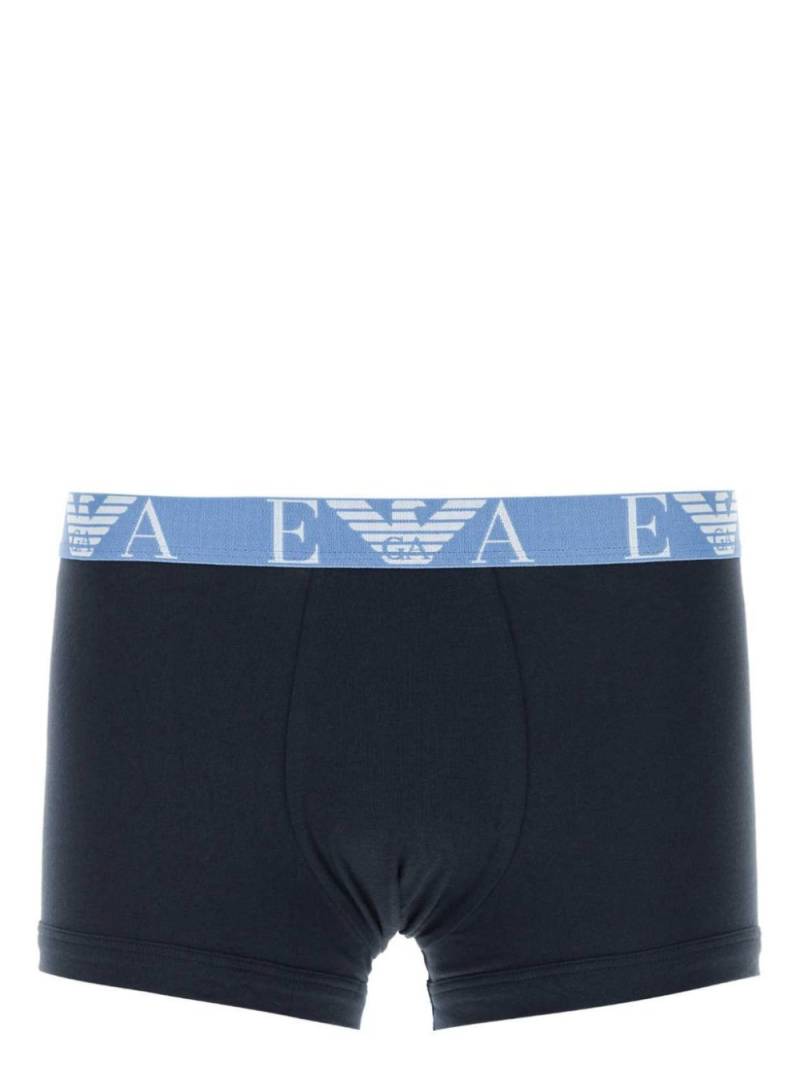 Emporio Armani logo-waistband boxers - Blue von Emporio Armani