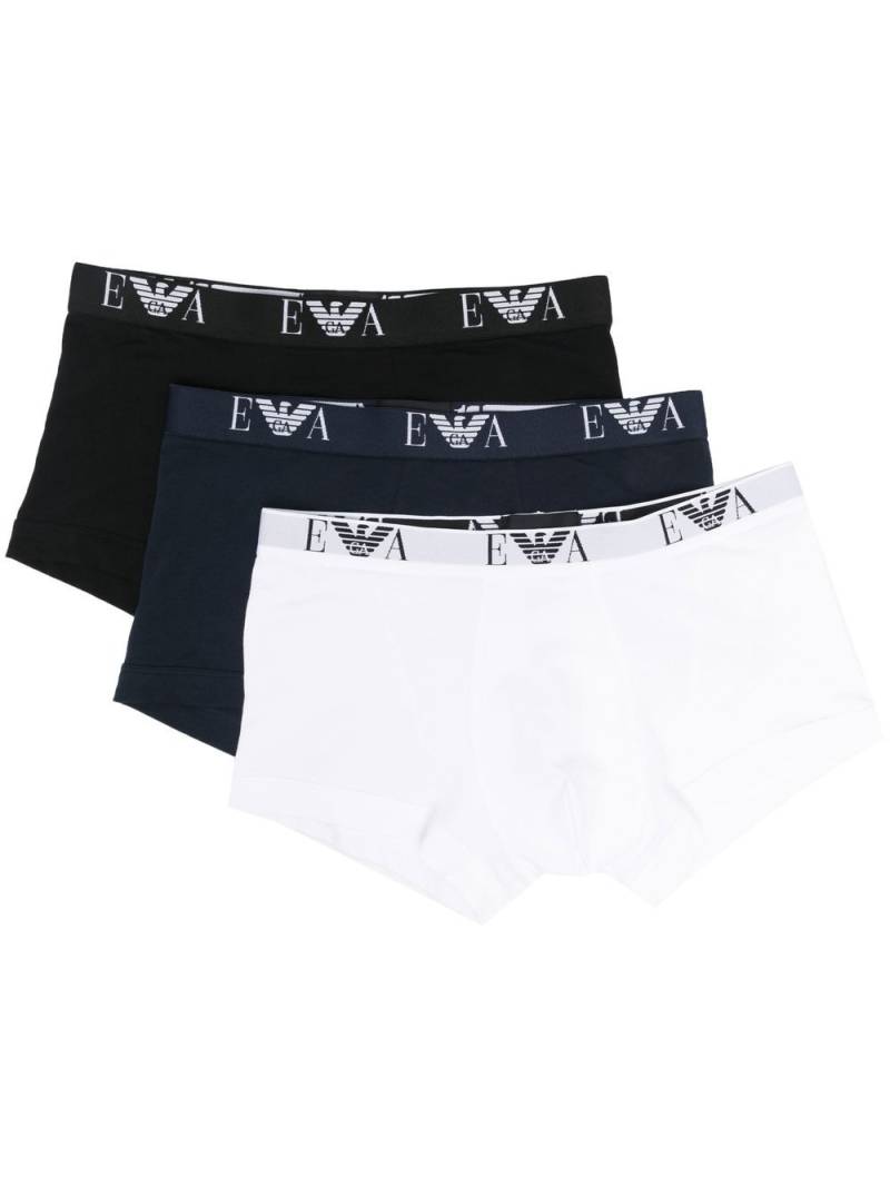 Emporio Armani logo-waistband boxers - White von Emporio Armani