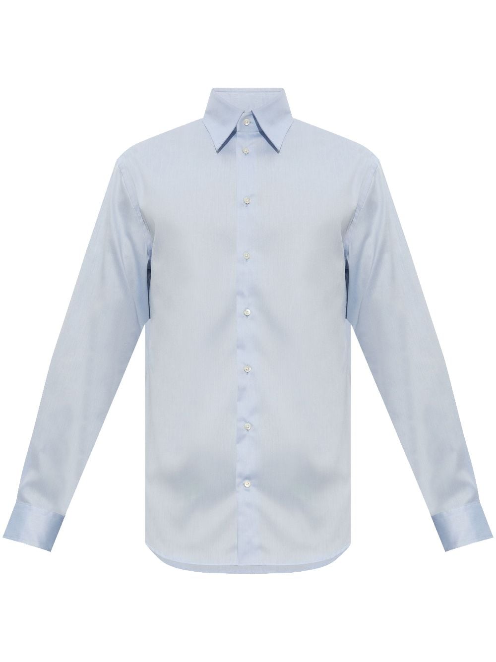 Emporio Armani long-sleeve cotton shirt - Blue von Emporio Armani