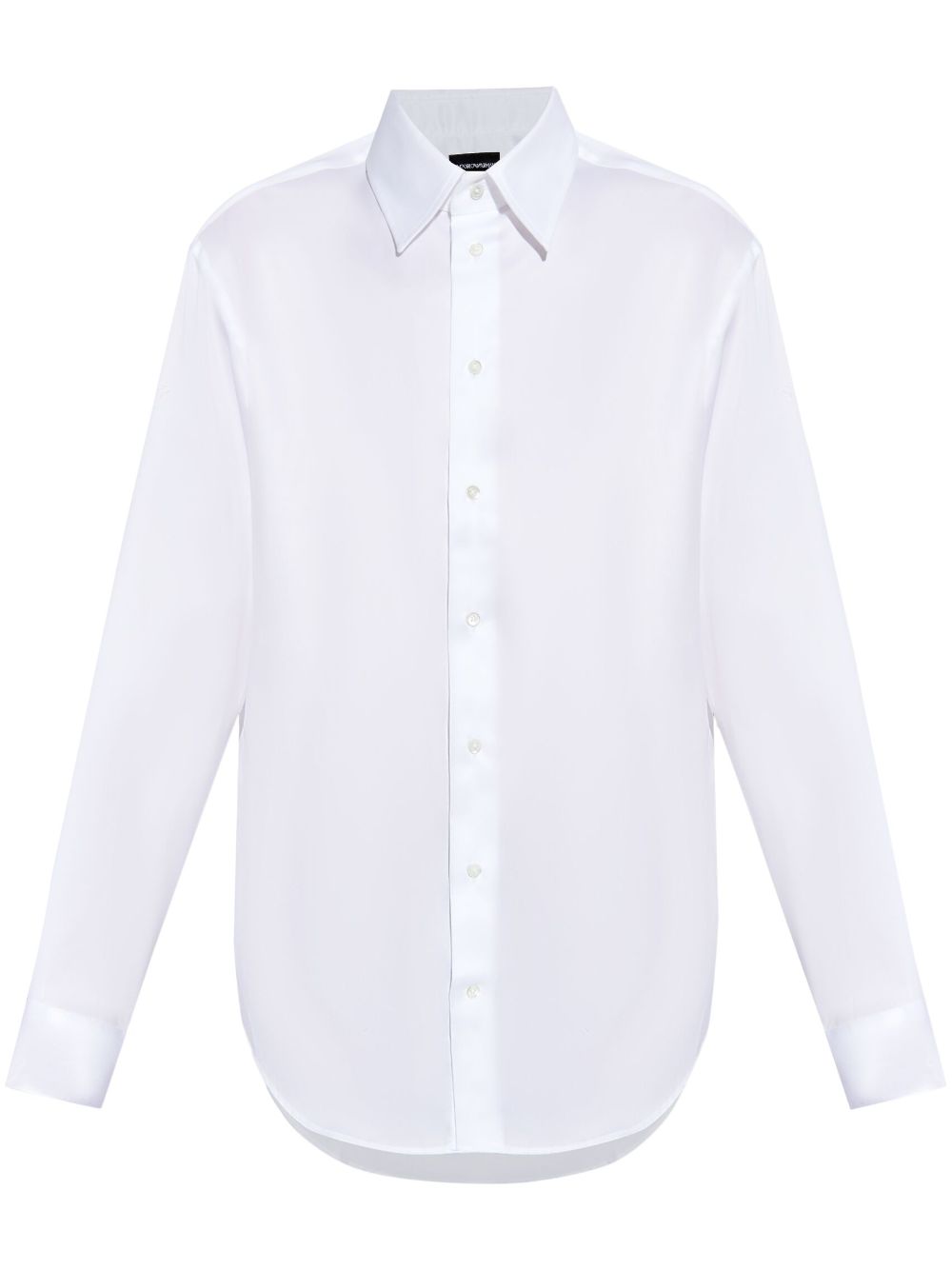 Emporio Armani long-sleeve poplin shirt - Black von Emporio Armani