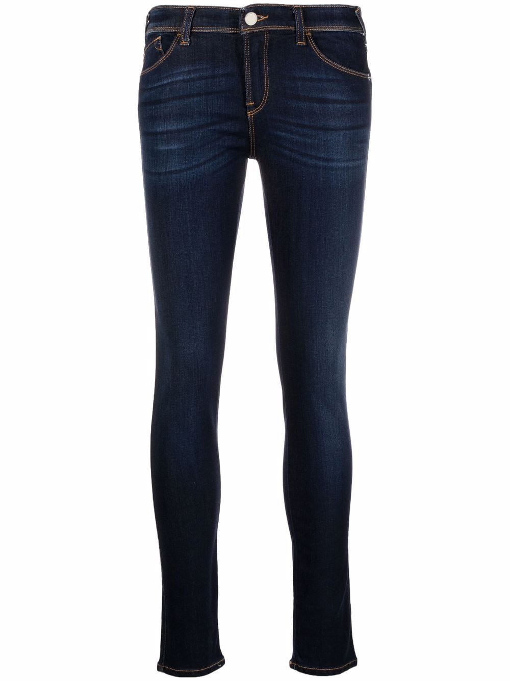 Emporio Armani low-rise skinny jeans - Blue von Emporio Armani