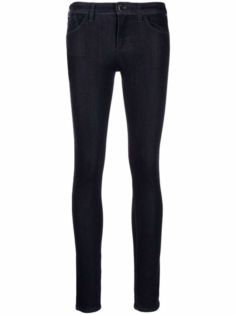 Emporio Armani low-rise skinny jeans - Blue von Emporio Armani