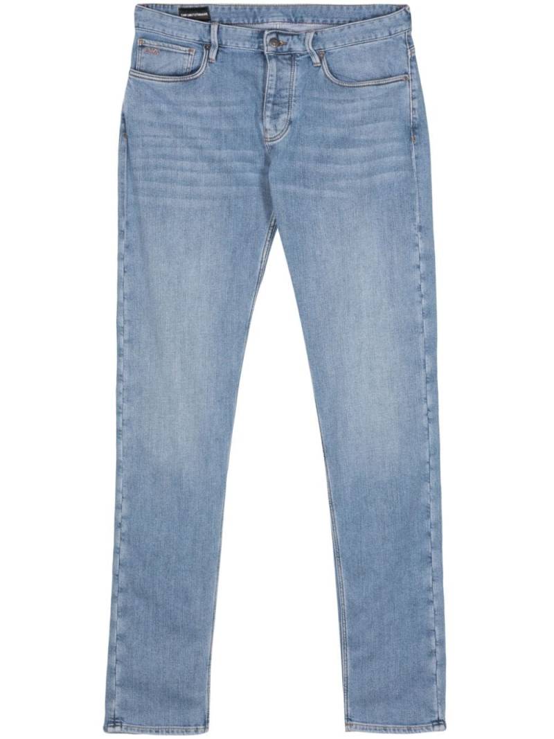 Emporio Armani low-rise slim-fit jeans - Blue von Emporio Armani