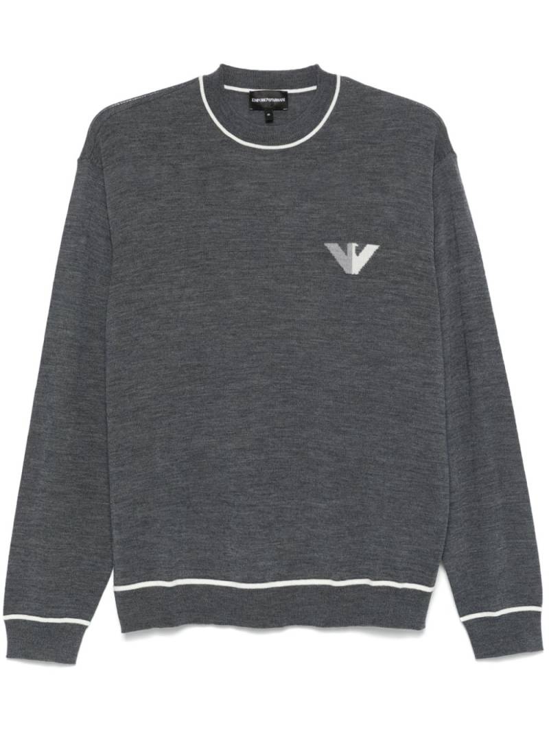 Emporio Armani marl-knit sweater - Grey von Emporio Armani