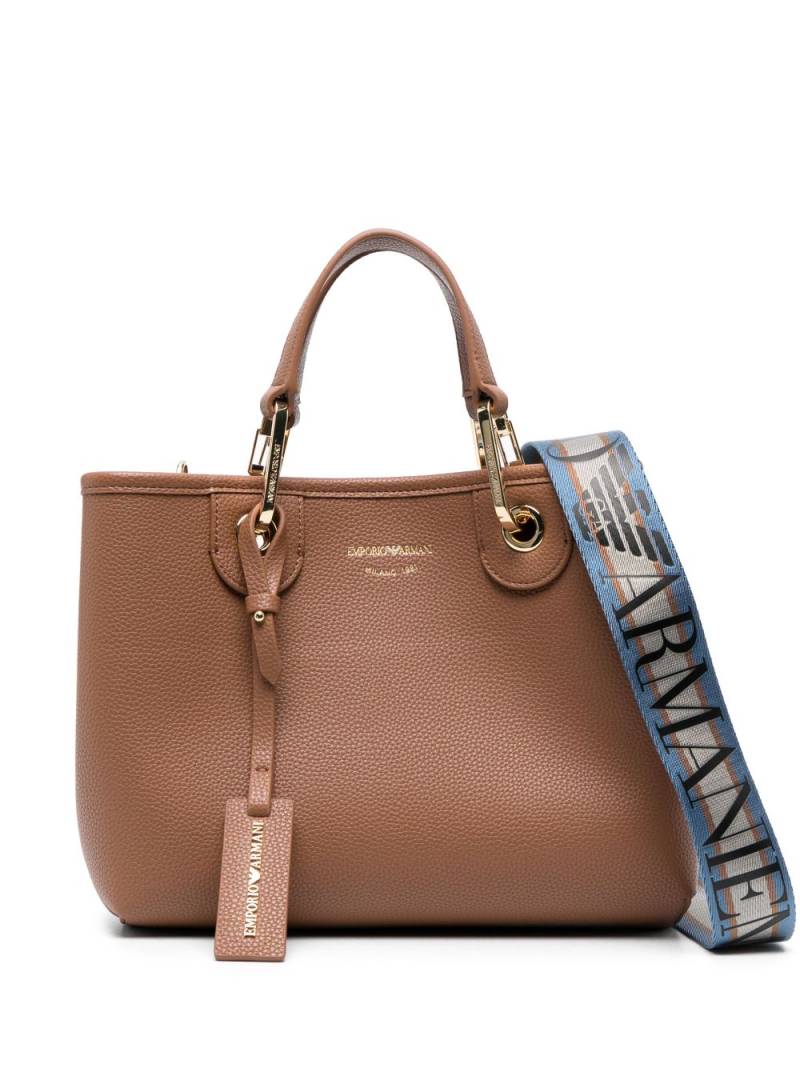 Emporio Armani medium MyEA tote bag - Brown von Emporio Armani