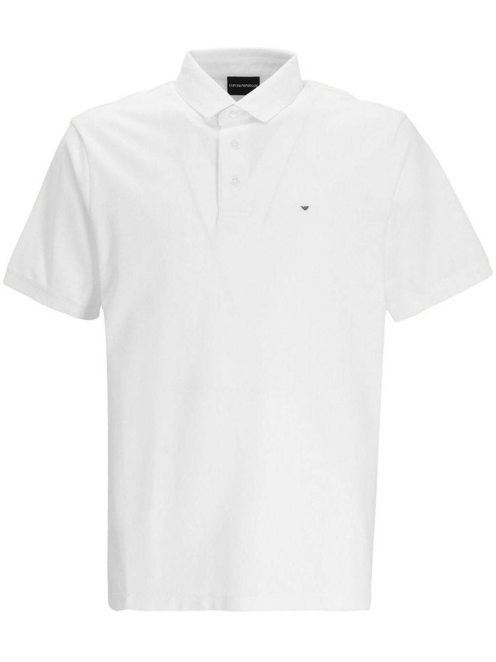 Emporio Armani micro-patch polo shirt - White von Emporio Armani