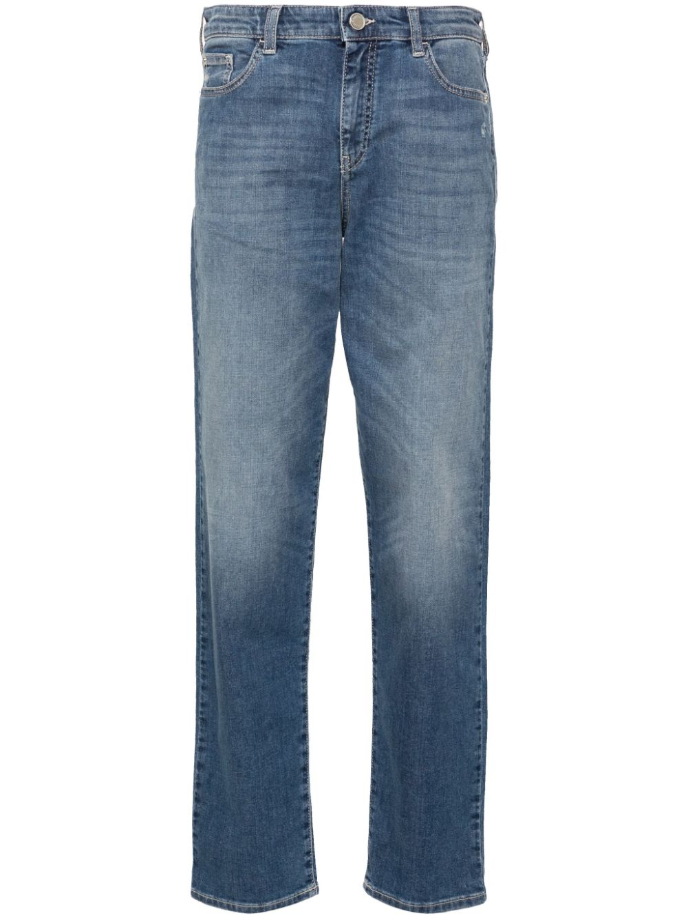 Emporio Armani mid-rise slim-cut jeans - Blue von Emporio Armani