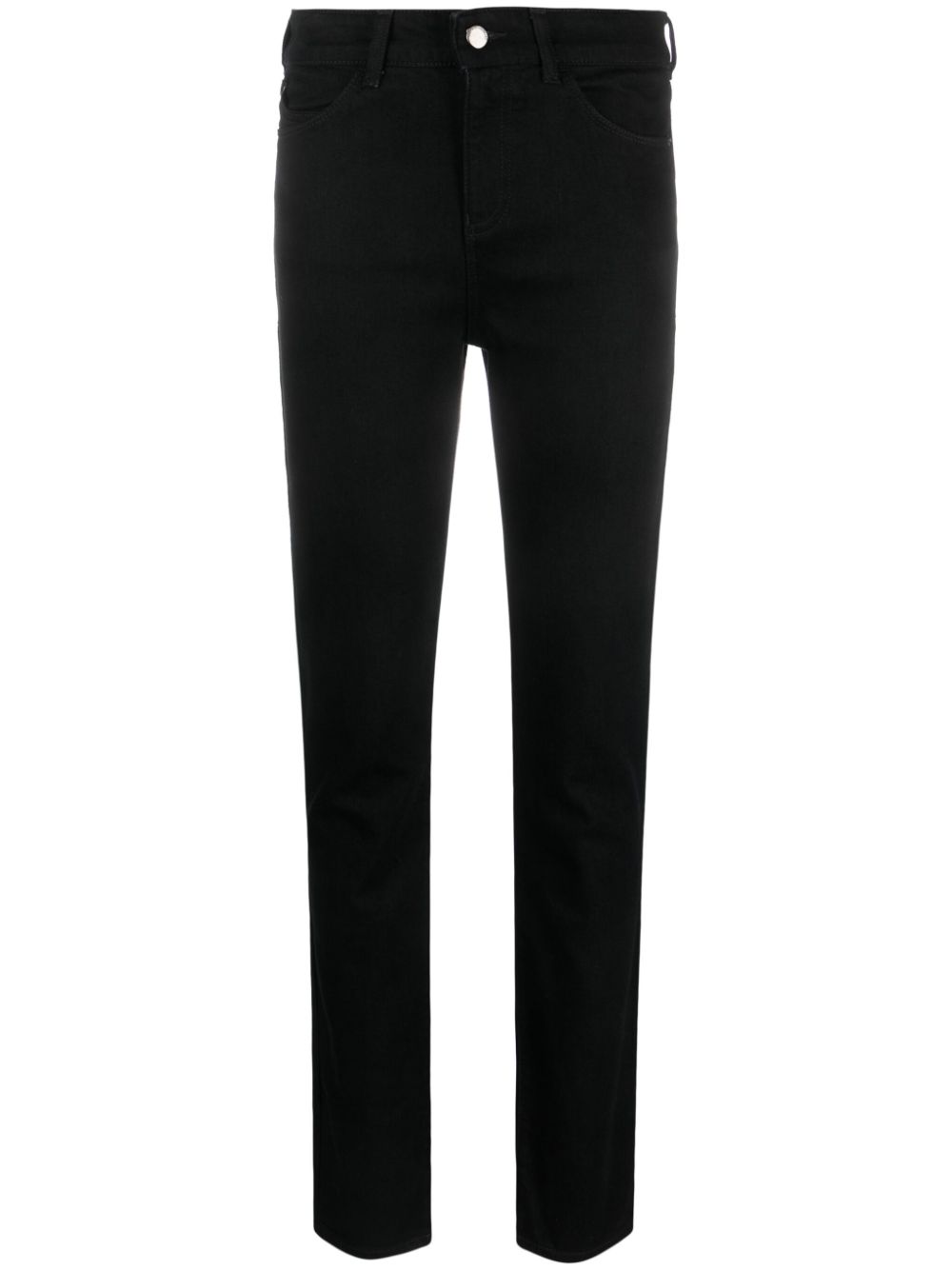 Emporio Armani mid-rise slim-fit jeans - Black von Emporio Armani