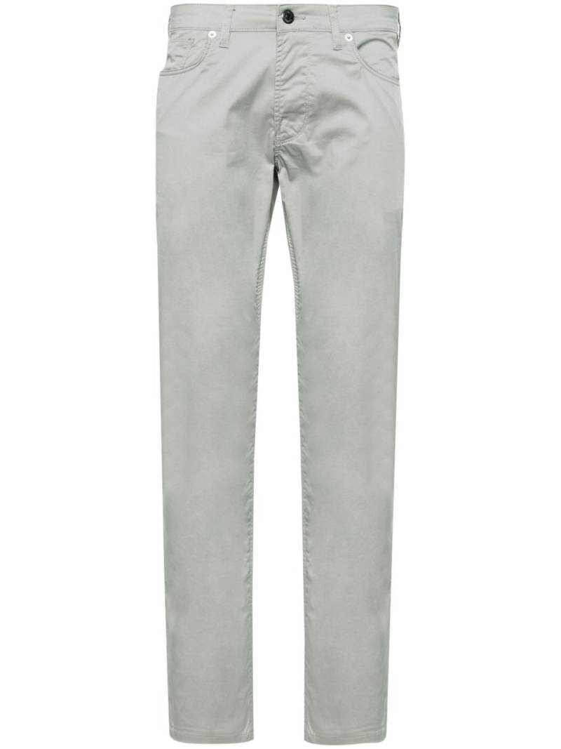 Emporio Armani mid-rise straight-leg chinos - Grey von Emporio Armani