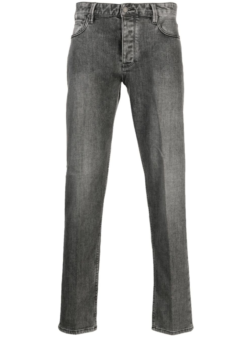 Emporio Armani mid-rise straight-leg jeans - Black von Emporio Armani