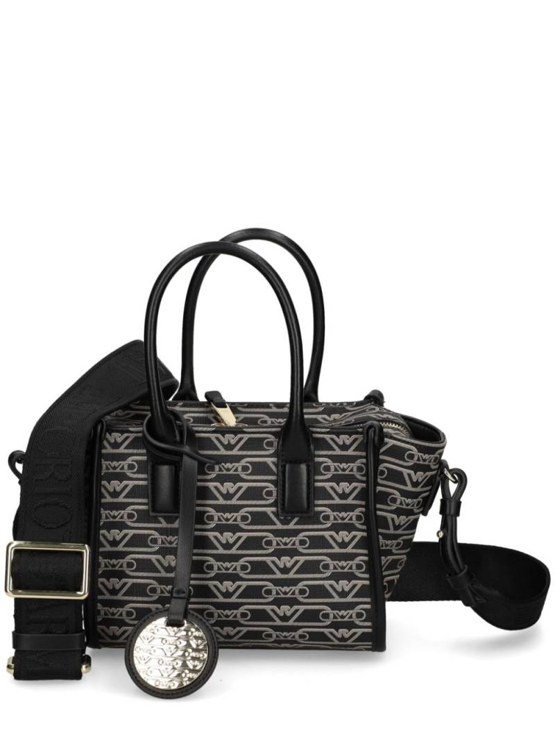 Emporio Armani monogram-patterned mini bag - Black von Emporio Armani