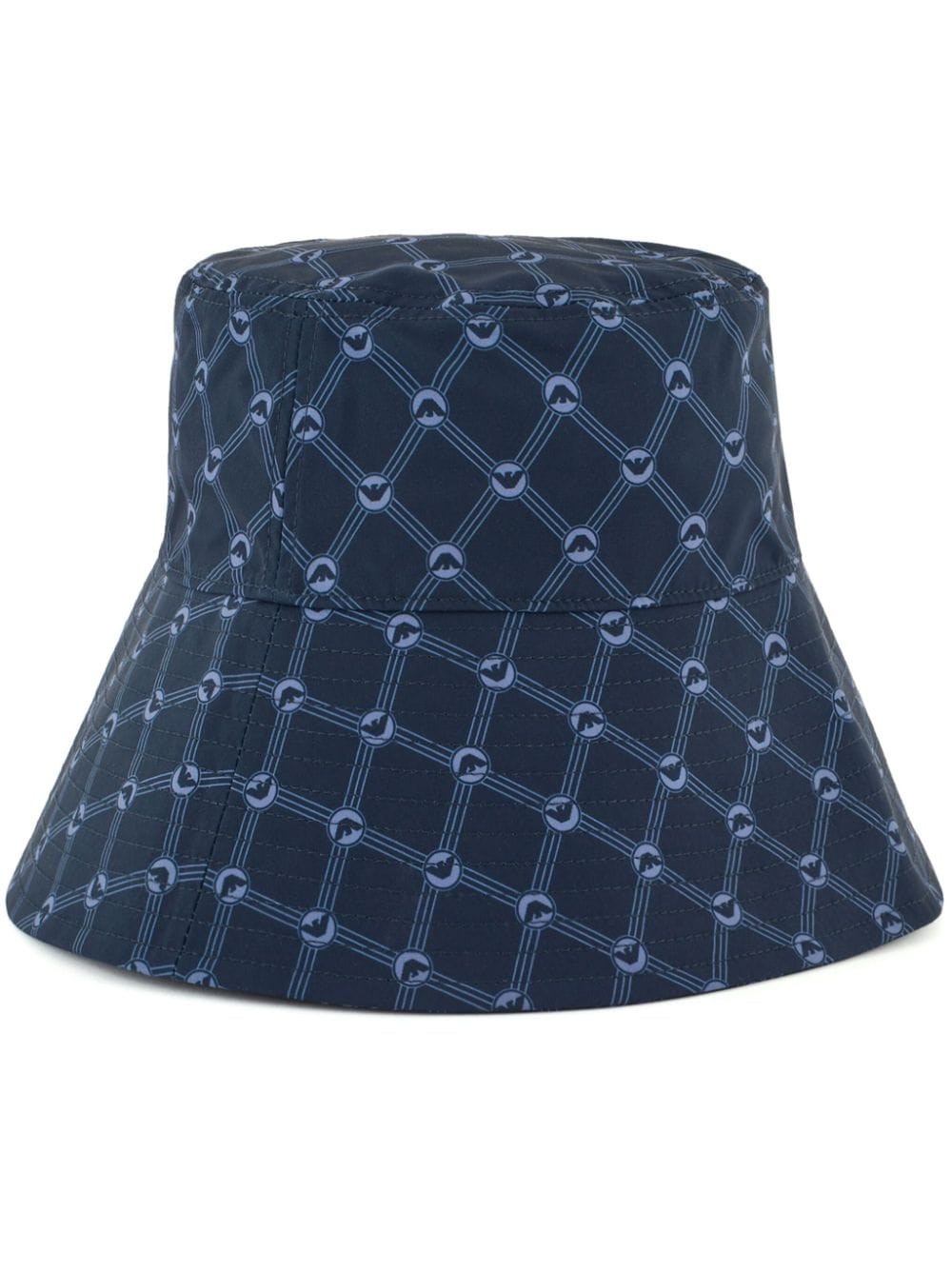 Emporio Armani monogram-print bucket hat - Blue von Emporio Armani