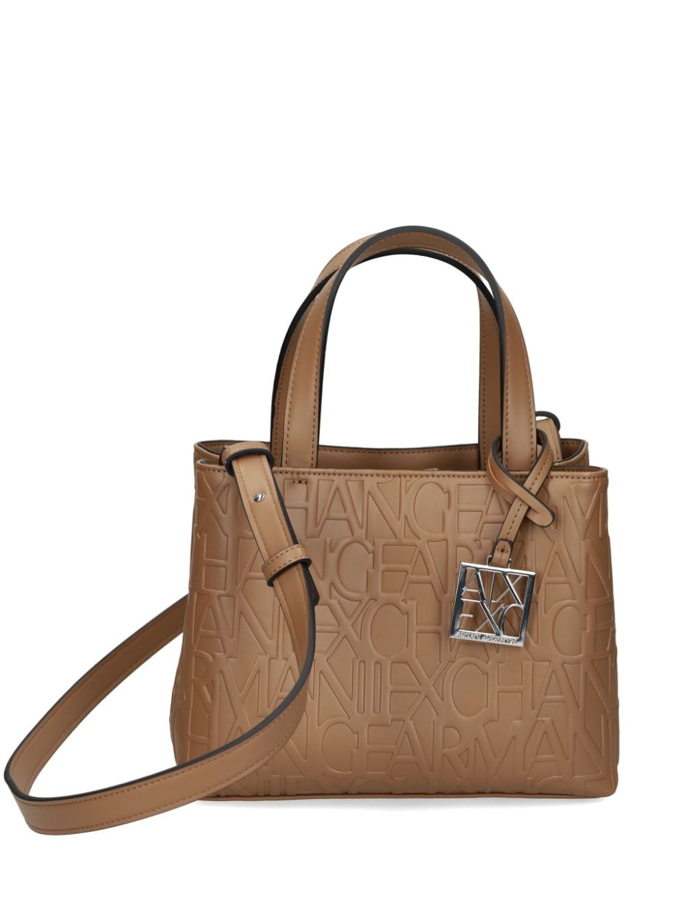 Emporio Armani monogram tote bag - Brown von Emporio Armani