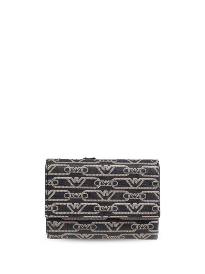 Emporio Armani monogram wallet - Black von Emporio Armani