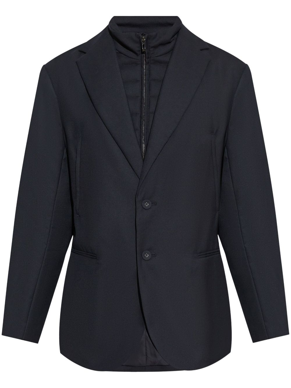 Emporio Armani notched-lapel blazer - Blue von Emporio Armani